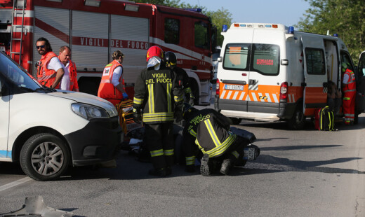 RAVENNA 25/04/18. INCIDENTE SU VIA TRIESTE