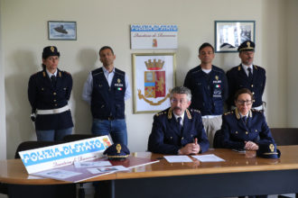 RAVENNA 24/04/18. QUESTURA DI RAVENNA. Polizia, Conferenza Stampa Per La Cattura Rapinatore