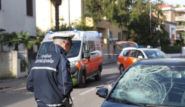 RAVENNA 3/04/18. INCIDENTE IN VIA MANGAGNINA, CICLISTA INVESTITO