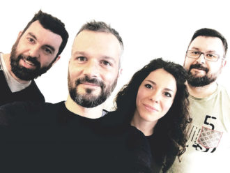 Il Fondatori Della Startup GETCOO Da Sx Claudio Berti , Jona Sbarzaglia, Roberta Grasso E Stefano Berti
