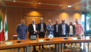 Rimini Calcio Premiazione Bonaccini Gnassi Team 14 Maggio 2018