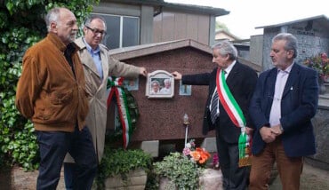 24 04 2015 Cimitero Di Ravenna Delegazione Pri In Visita A Jules Minguzzi Comandante 14 Compagnia Mazzini