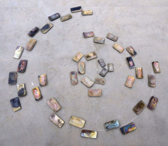 Bruno Ceccobelli, ''Giduglia Cosmica'', 2010, Misure Site Specific, Ceramica Lustro, Foto Courtesy Auro E Celso Ceccobelli Preview