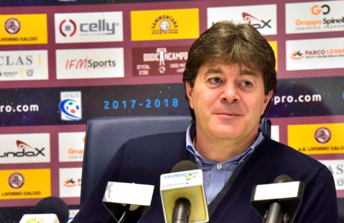 CALCIO LIVORNO PRESENTAZIONE NUOVO ALLENATORE FOSCHI E SIGNORELLI