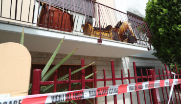 RAVENNA 9/06/18. INCENDIO IN UNA CASA DI VIA VENETO