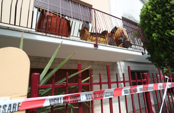RAVENNA 9/06/18. INCENDIO IN UNA CASA DI VIA VENETO