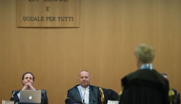 Al centro il giudice Schiaretti