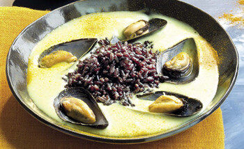 Vellutata Cozze Riso Nero