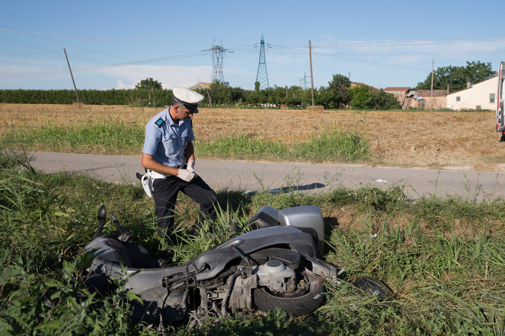 RAVENNA 07/07/2018. INCIDENTE A CAMERLONA