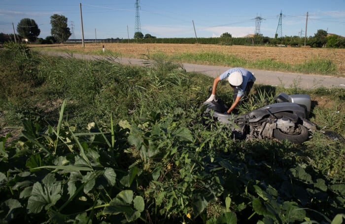 RAVENNA 07/07/2018. INCIDENTE A CAMERLONA