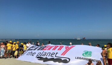 Il flash mob a Lido di Dante
