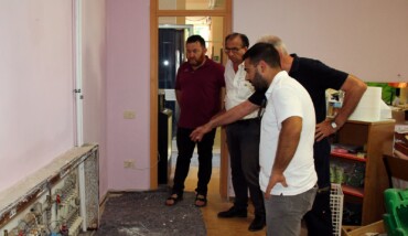 Il sindaco in visita alla scuola