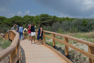 RAVENNA 09/08/2018. CASALBORSETTI, Inaugurate Le Passerelle Di Legno Sulle Dune