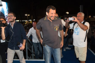 BOLOGNA 04/08/2018. FESTA LEGA NORD ROMAGNA. Matteo Salvini
