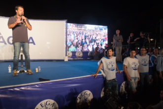 BOLOGNA 04/08/2018. FESTA LEGA NORD ROMAGNA. Matteo Salvini