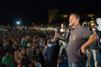 BOLOGNA 04/08/2018. FESTA LEGA NORD ROMAGNA. Matteo Salvini