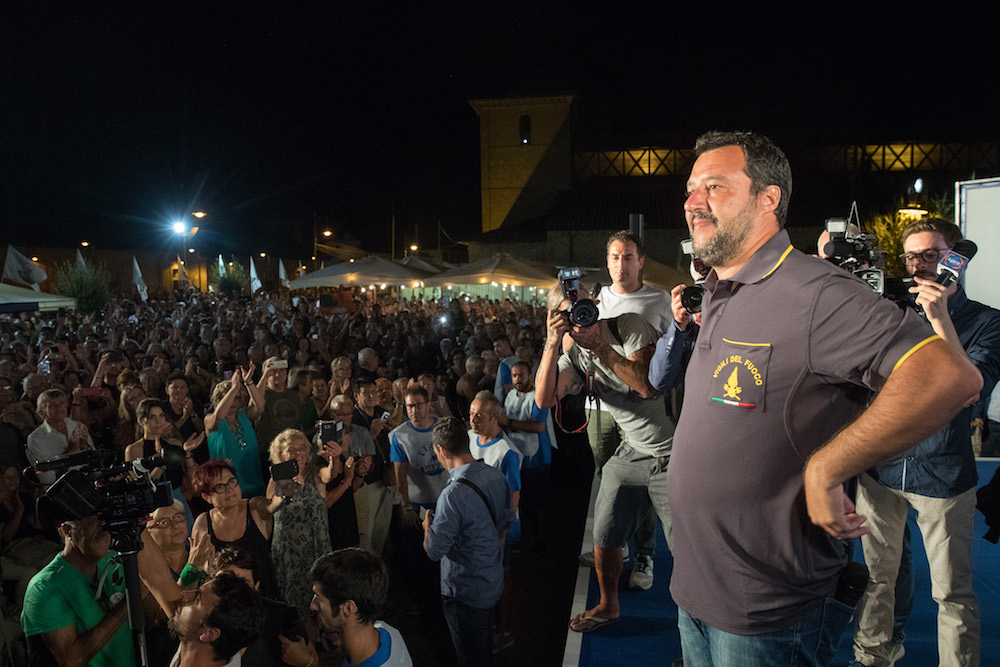 Cervia 04/08/2018. FESTA LEGA NORD ROMAGNA. Matteo Salvini