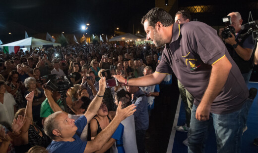 BOLOGNA 04/08/2018. FESTA LEGA NORD ROMAGNA. Matteo Salvini