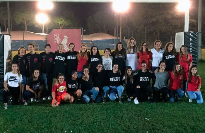Progetto Romagna RFC Femminile Foto Di Gruppo Alla Presentazione