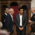 Il sindaco De Pascale con l'ex sindaco Mercatali ai funerali di Idina Ferruzzi