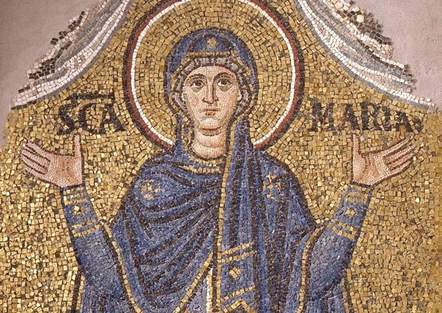 Vergine Orante Mosaico