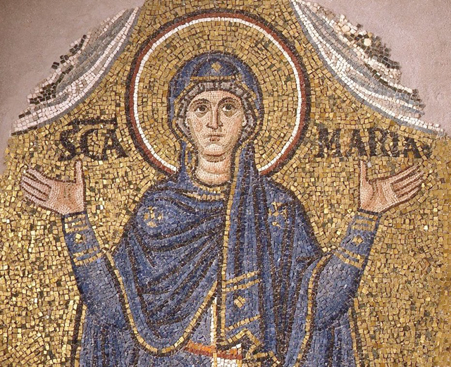 Vergine Orante Mosaico