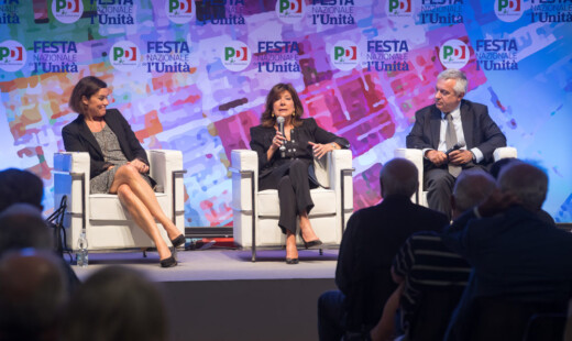 RAVENNA 04/09/2018. FESTA NAZONALE DE L’ UNITA’. Le Istituzioni E La Democrazia: Incontro Con Maria Elisabetta Alberti Casellati Presidente Del Senato Intervistata Da Maurizio Molinari, Introduce Elisabetta Gualmini.