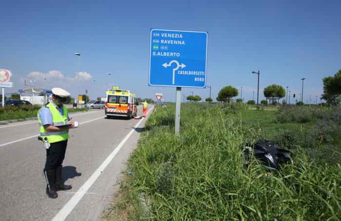 RAVENNA 4/09/2018. INCIDENTE A CASALBORSETTI