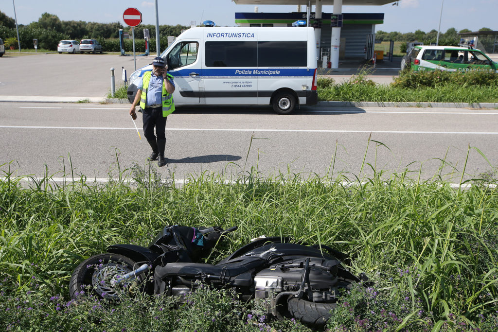 RAVENNA 4/09/2018. INCIDENTE A CASALBORSETTI