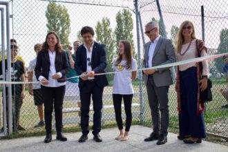 L'inaugurazione del campo sportivo