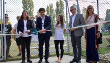 L'inaugurazione del campo sportivo