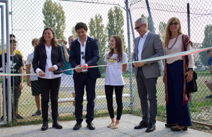 L'inaugurazione del campo sportivo