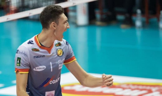 VOLLEY PALLAVOLO, SUPERLEGA A1. Consar Ravenna Revivre Axopower Milano 3 0.