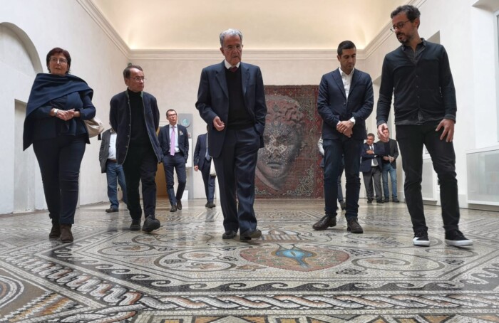 Romano Prodi visita la Classense