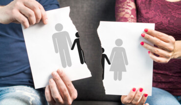 Break Up, Divorce, Shared Custody Of Children And Breaking Family Apart Concept.