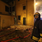 RAVENNA 23/12/2018. INCENDIO IN UNA CASA DI VIA PAOLO COSTA