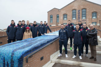 RAVENNA 6/12/2018. VOLLEY PALLAVOLO. I GIOCATORI DELLA CONSAR RAVENNA IN VISITA AL MUSEO DI CLASSE