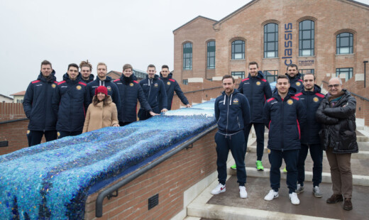 RAVENNA 6/12/2018. VOLLEY PALLAVOLO. I GIOCATORI DELLA CONSAR RAVENNA IN VISITA AL MUSEO DI CLASSE