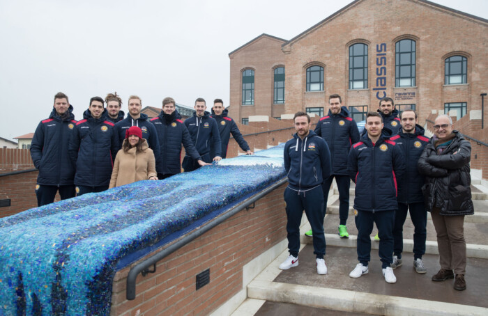 RAVENNA 6/12/2018. VOLLEY PALLAVOLO. I GIOCATORI DELLA CONSAR RAVENNA IN VISITA AL MUSEO DI CLASSE