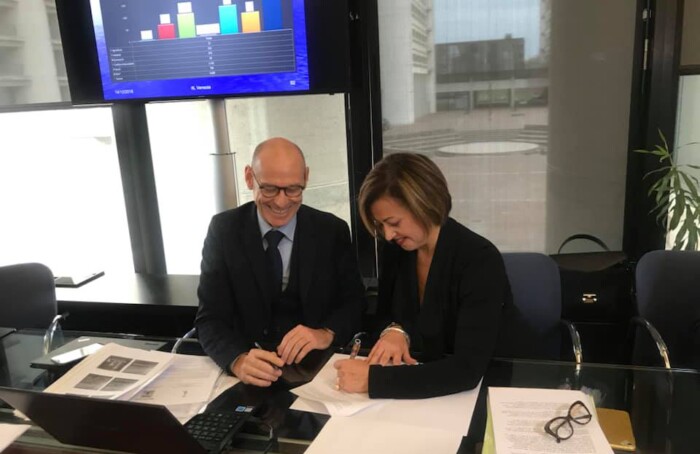La firma del protocollo