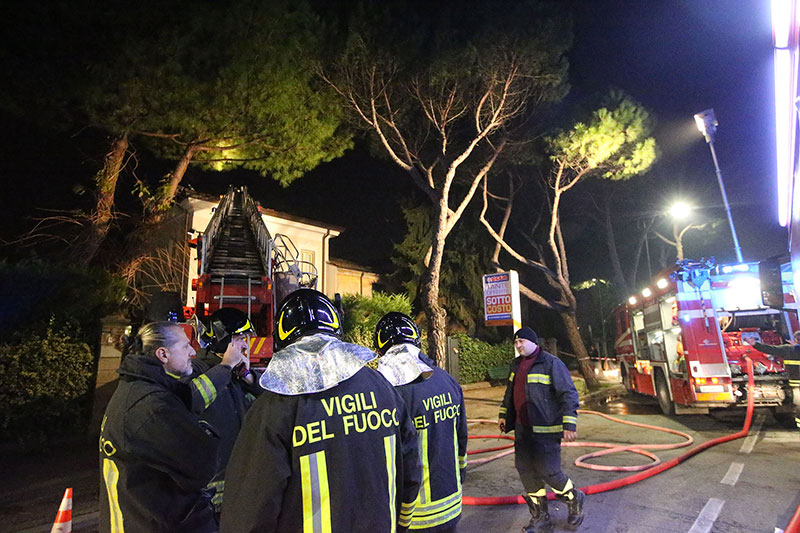 Incendio Ballardini Ravenna