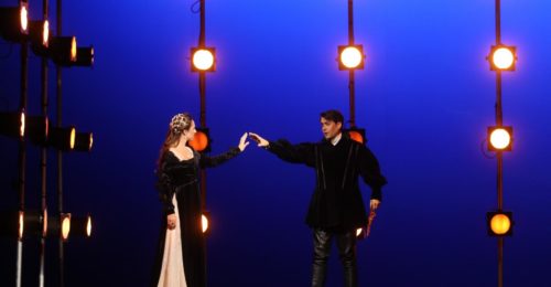 Uno scatto dal debutto a Fiume di "Romeo e Giulietta"