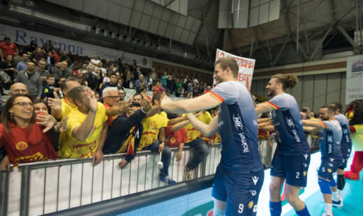 VOLLEY PALLAVOLO, SUPERLEGA A1. Consar Ravenna Revivre Axopower Milano 3 0.