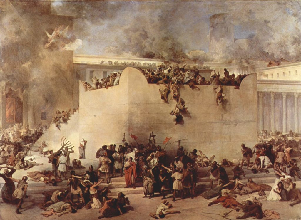 Francesco Hayez Distruzione Del Tempio Di Gerusalemme