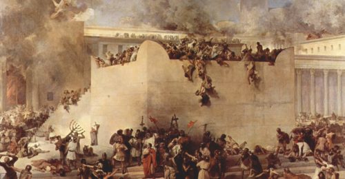 Francesco Hayez Distruzione Del Tempio Di Gerusalemme