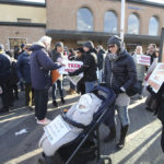 RAVENNA 12/01/2019. MANIFESTAZIONE PENDOLARI DELLE STAZIONI DI GODO E CLASSE