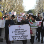 RAVENNA 12/01/2019. MANIFESTAZIONE PENDOLARI DELLE STAZIONI DI GODO E CLASSE