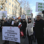 RAVENNA 12/01/2019. MANIFESTAZIONE PENDOLARI DELLE STAZIONI DI GODO E CLASSE