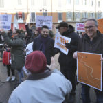 RAVENNA 12/01/2019. MANIFESTAZIONE PENDOLARI DELLE STAZIONI DI GODO E CLASSE