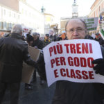 RAVENNA 12/01/2019. MANIFESTAZIONE PENDOLARI DELLE STAZIONI DI GODO E CLASSE